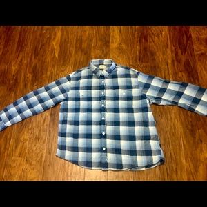 Faherty Plaid Flannel Button Up Shirt XL